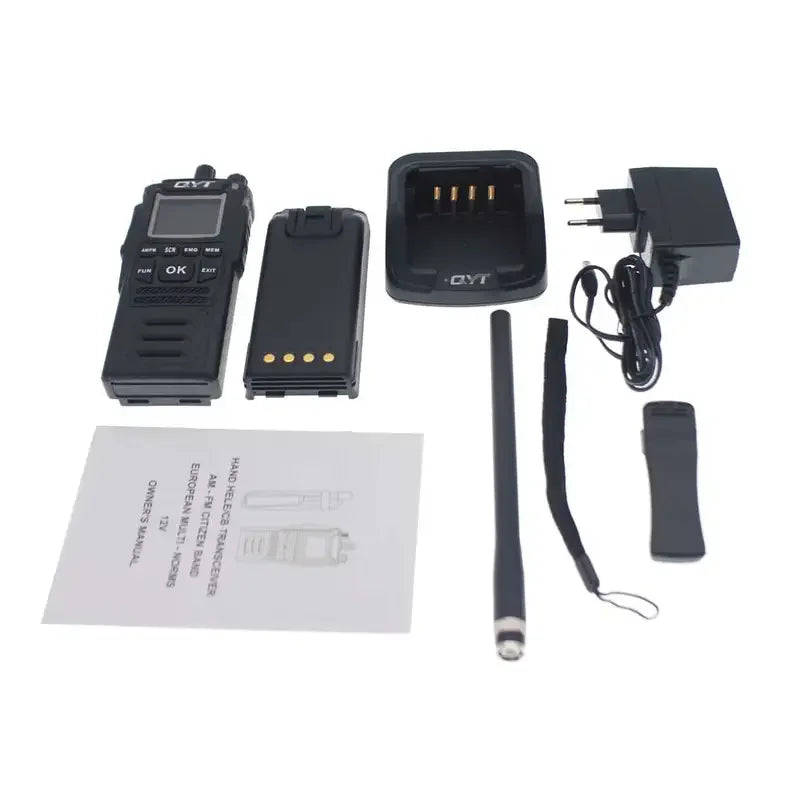 CB Radio QYT CB-58 26.965-27.405MHz FM AM Mode Citizen Band Radio 27MHz Handheld Walkie Talkie With 4100mAh CB Radio