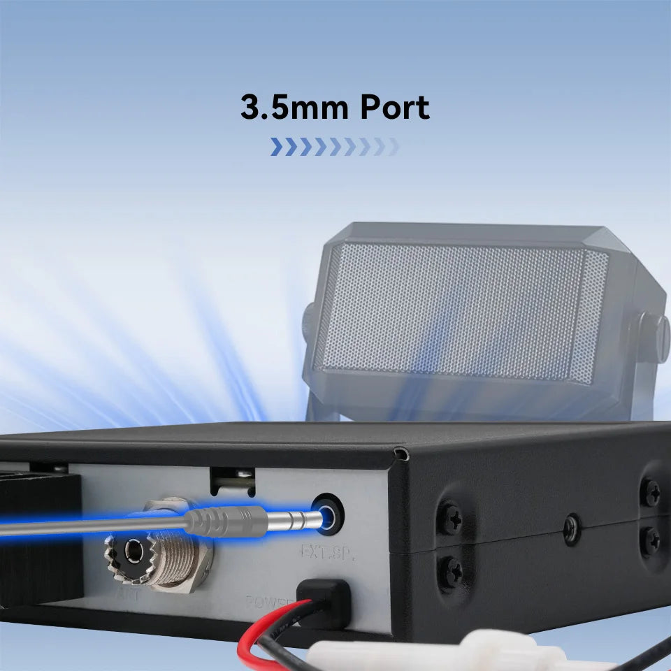 Retevis MB63A CB Car Radio 12/24V Power Long Range CB Mobile Radio Station Professional Communicator AMFM Ham Radio Channel 9/19