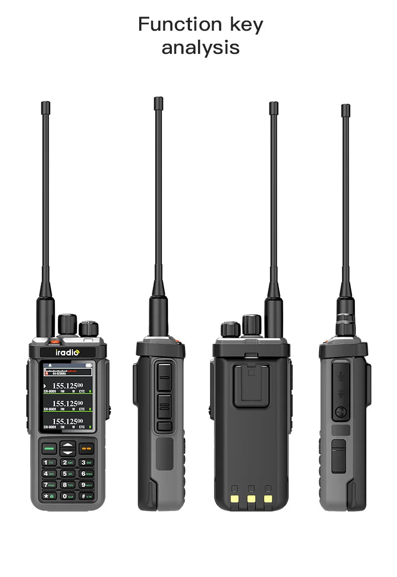 Iradio UV-98 PLUS talkie-walkie répéteur de bande transversale 2.4 "grand écran USB LSB CW CB SSB HF Radio amateur UV-88 RT-860