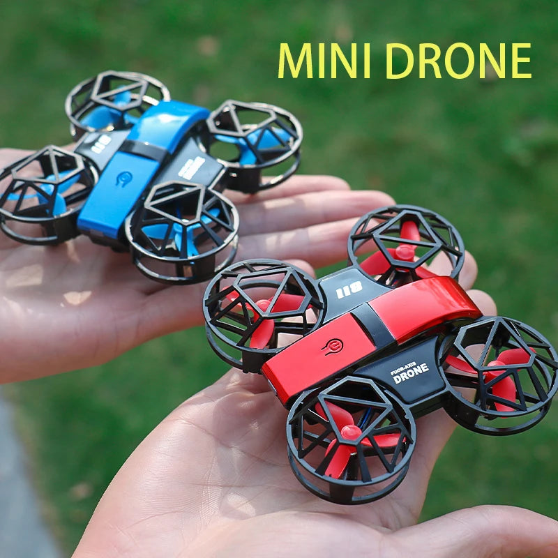 Dowellin D12 Drone Mini Remote Control Aircraft New Children's Toy HD Dual Camera Fixed Height RC Quadcopter Starter Gifts
