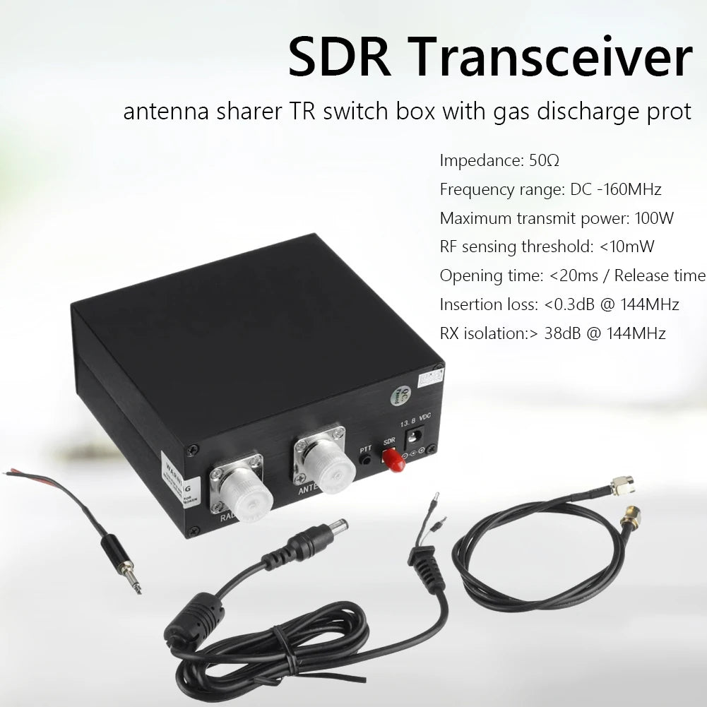 USDX QRP Radio Transceiver 8-Band SSB CW QRP Shortwave Radio Adjustable CW Sidetone Volume with Mic IRF Series Transistors