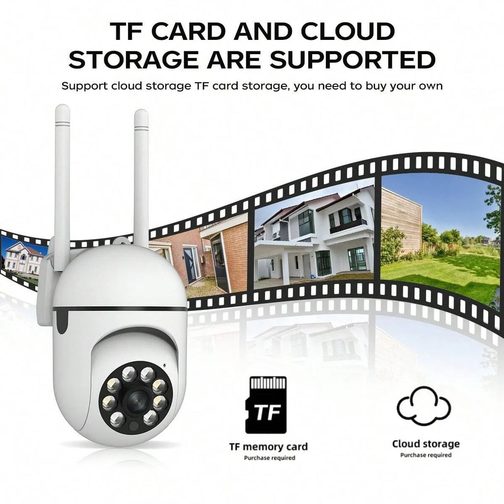 360° Panoramic WiFi Security Camera - 1080P FHD Full Color Night Vision 2.4G WiFi APP Remote Control Indoor Home Surveillance