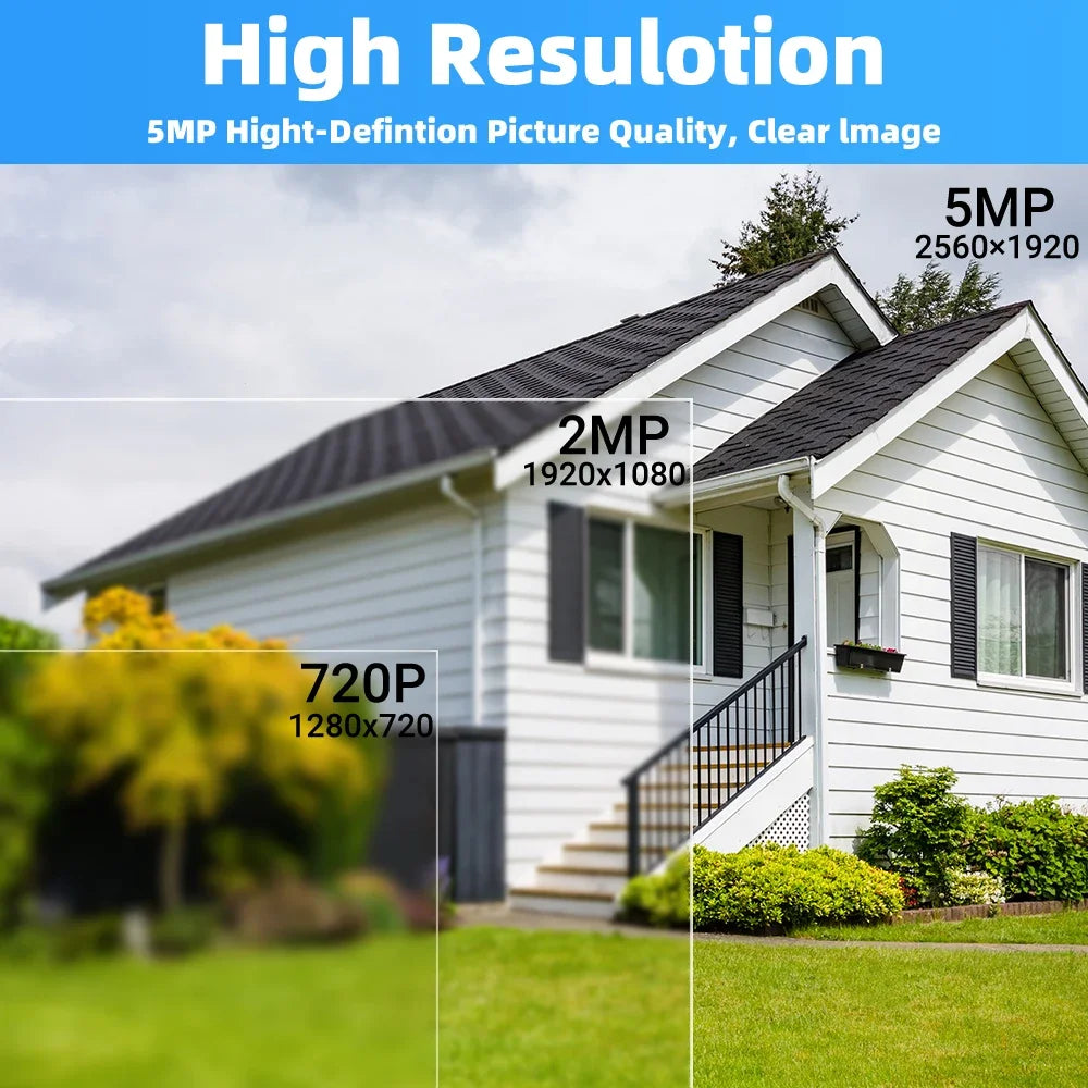 2K 4G Solar Security Camera WiFi Outdoor PIR Motion Detection Color Night Vision Waterproof Battery Powered 2-Way Audio Home