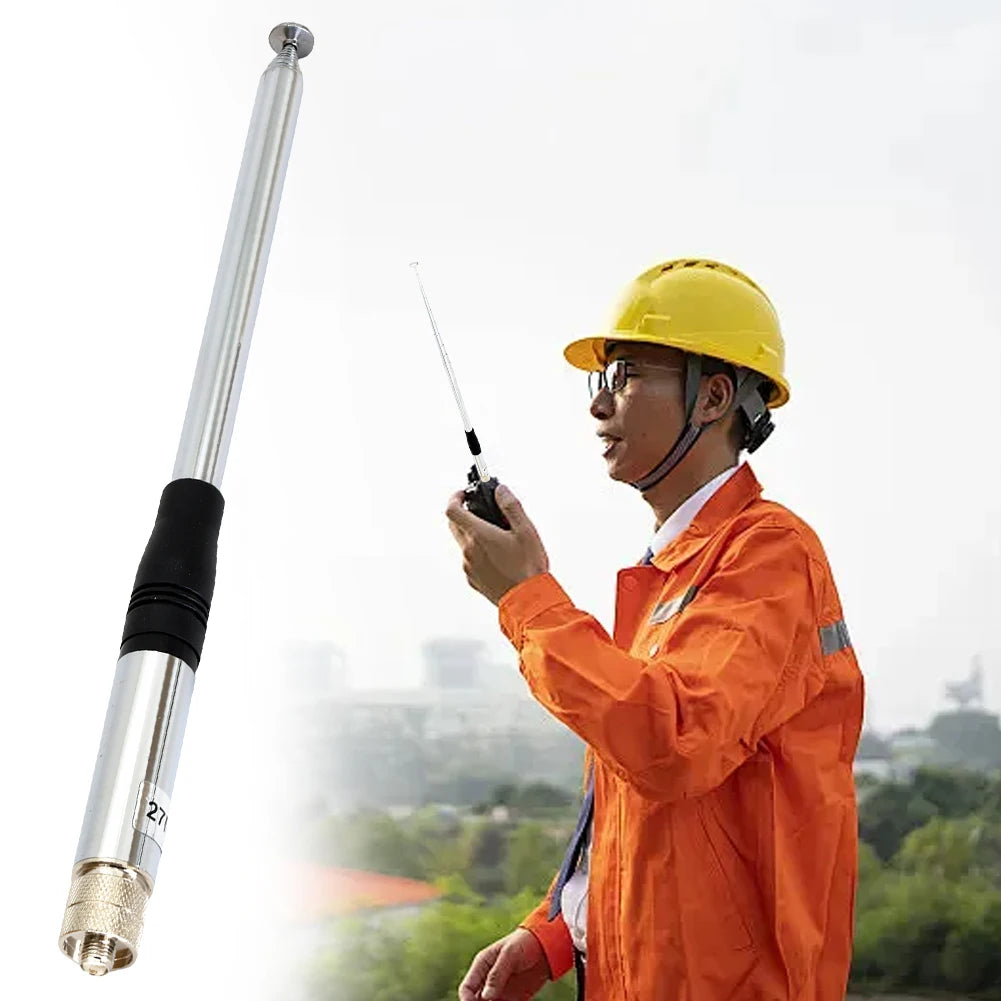 27MHz Telescopic CB Antenna 2.15dB High Gain 23-130cm Walkie Talkie Handheld Extended CB Antenna for CB Handheld/Portable Radio