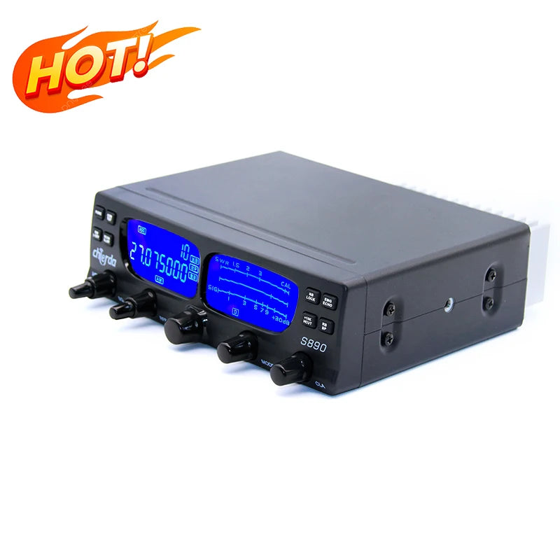 S890 AM FM SSB 27Mhz CB Radio 24.715-30.105 MHz HF Transceiver 40W High Power Long Range Walkie Talkie