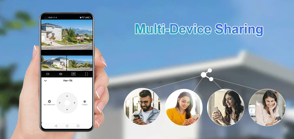 WiFi Solar Outdoor Surveillance Camera PIR Humanoid Auto Tracking Security Cameras Smart Home Protection PTZ Wireless IP CCTV