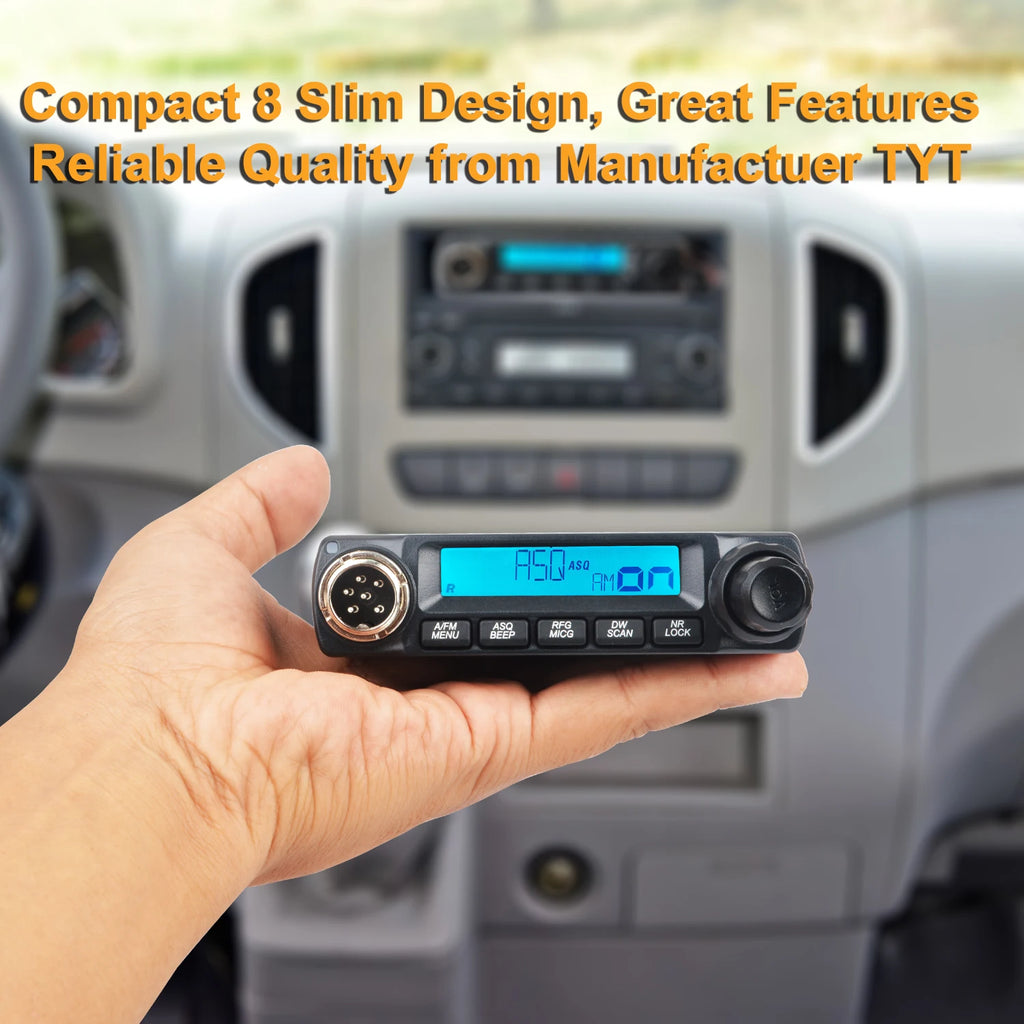 TYT CB Mini Walkie Talkie 11 Meters 27MHz Radio European Citizen Band 4W 40Channels AM/FM Vox Mobile Tranceiver