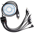 8 in 1 Computer CD Software USB Programming Cable for Kenwood Baofeng Motorola Yaesu Icom Walkie Talkie Two Way CB Radio