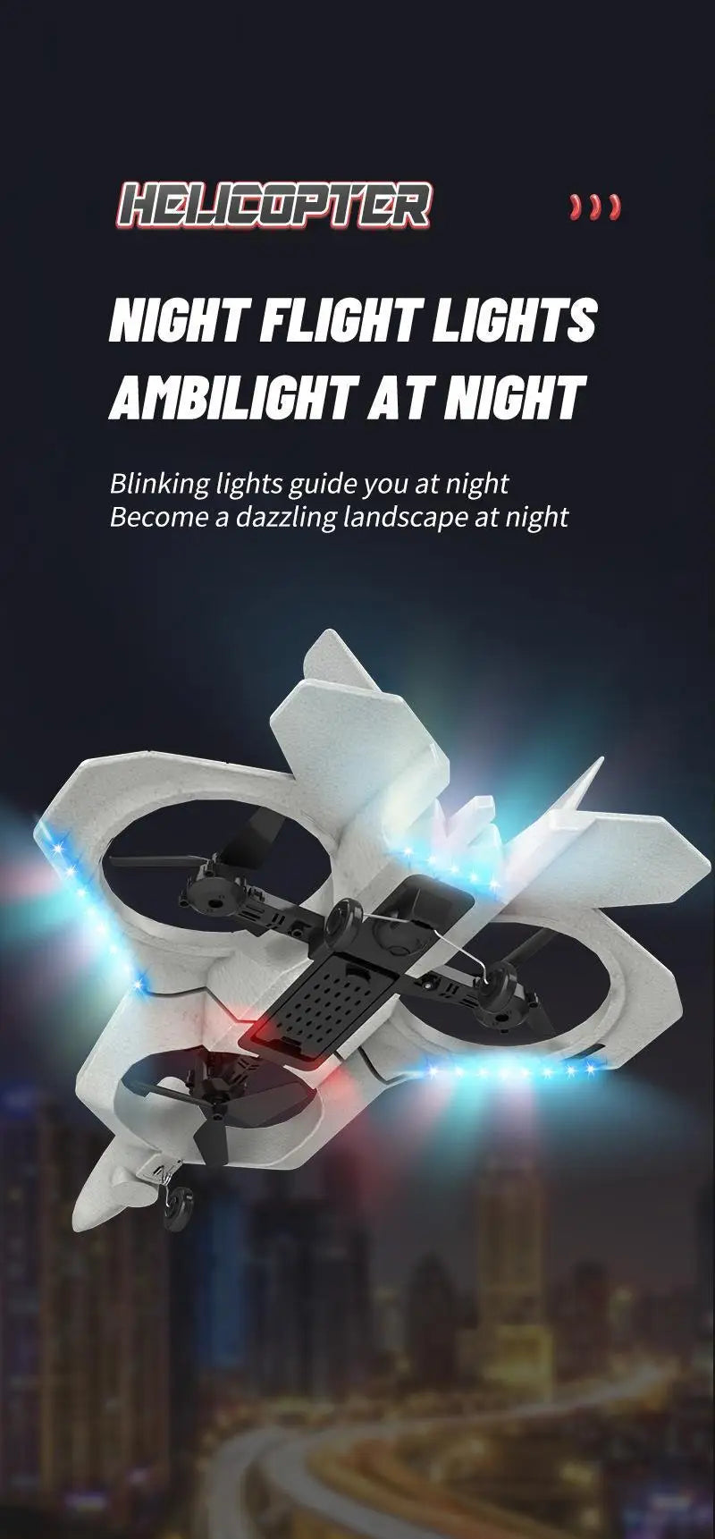 Drone Stunt Fighter Aircraft Model Four-axis Aircraft Remote Control Aircraft Foam Aircraft Roll Rotation Suspension