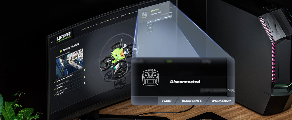 S8 Flight Simulator for DRL/DCL/LIFTOFF/UNCRASHED/ TryPFPV/Freerider Games Drone Training Simulator Remote Control Handheld