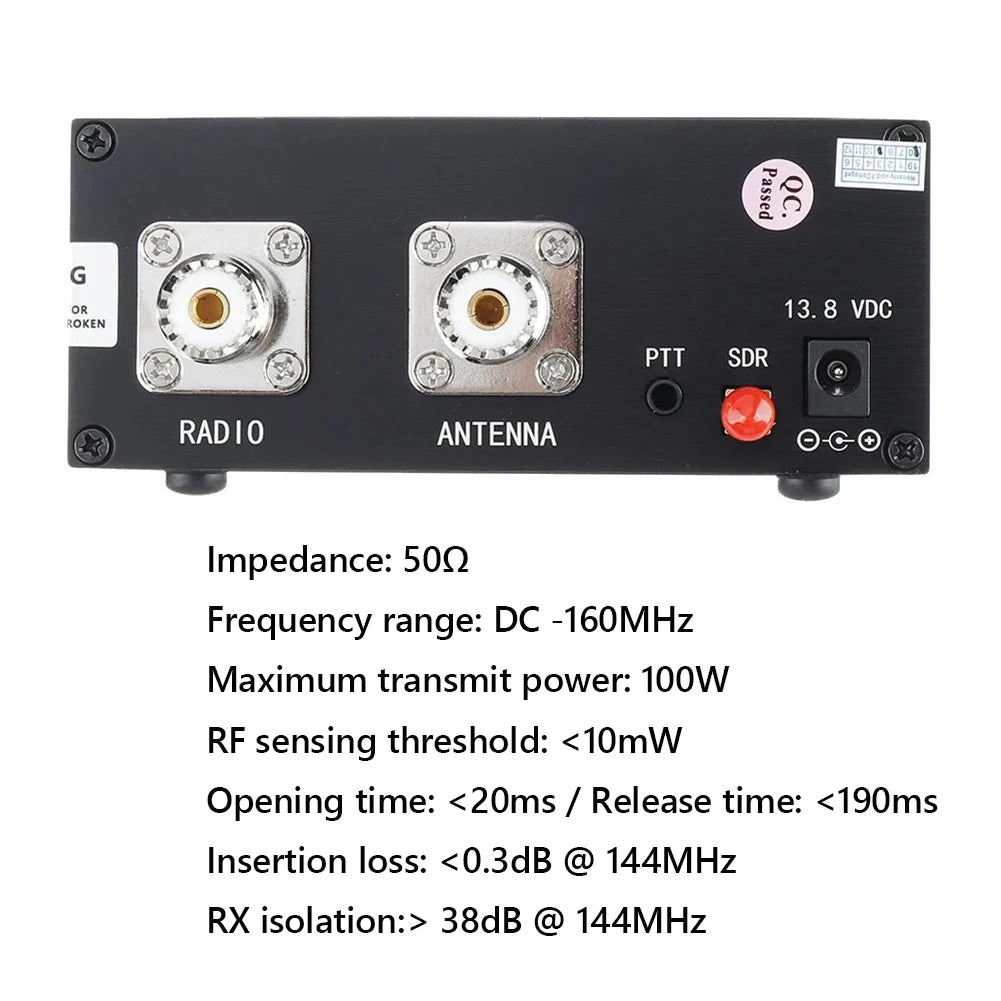 USDX QRP Radio Transceiver 8-Band SSB CW QRP Shortwave Radio Adjustable CW Sidetone Volume with Mic IRF Series Transistors