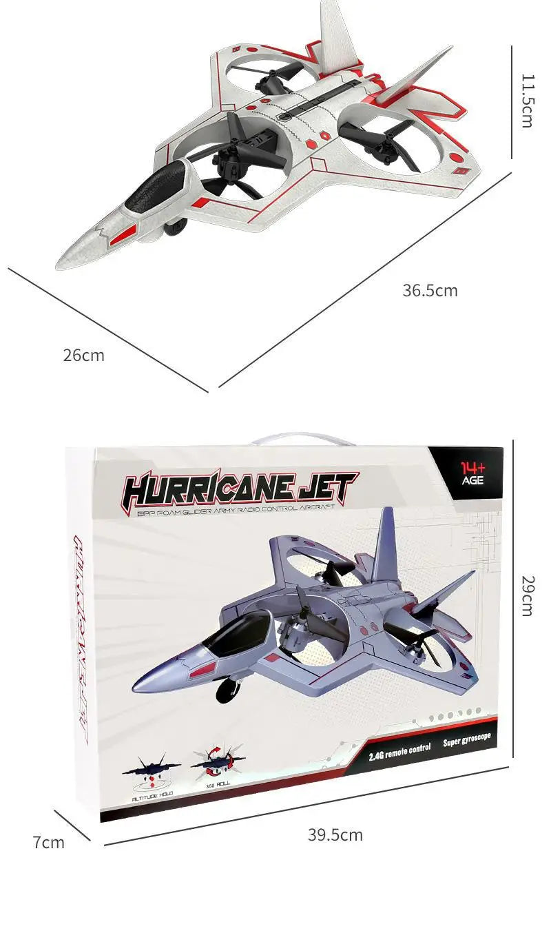 Drone Stunt Fighter Aircraft Model Four-axis Aircraft Remote Control Aircraft Foam Aircraft Roll Rotation Suspension