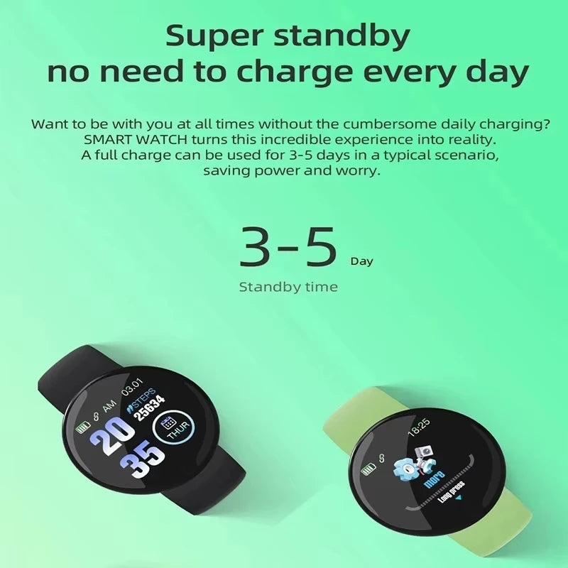 2025New Smartwatch Circular Color Screen With Multiple Sports Modes Call Information Reminder Photo Taking Music Bracelet