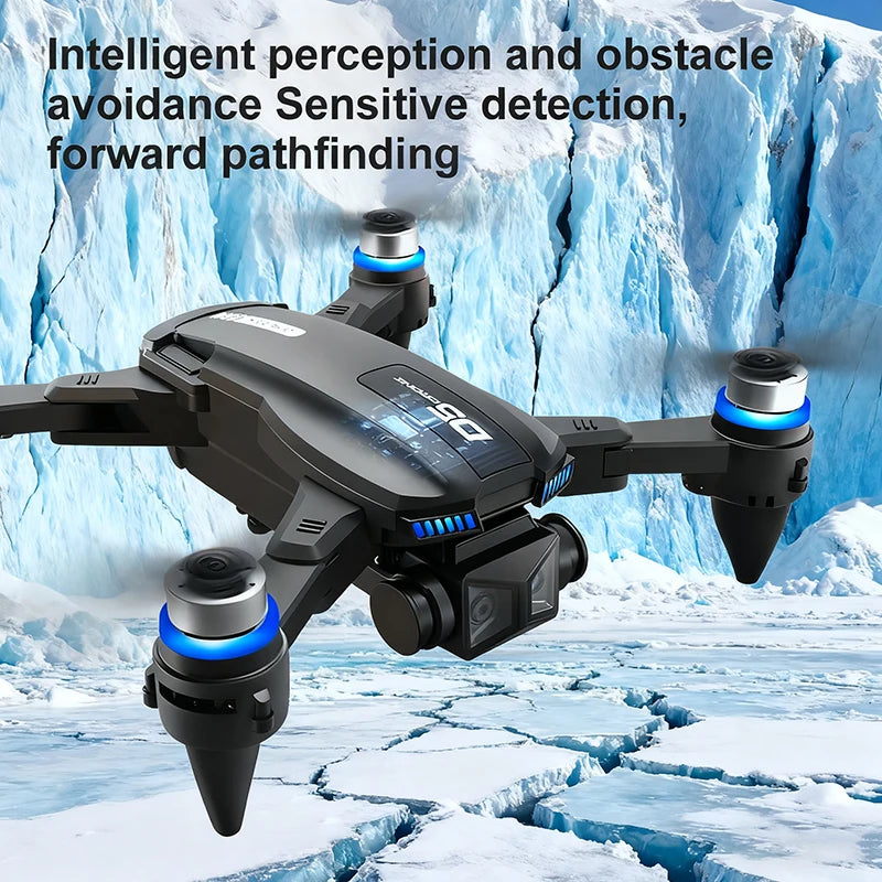 2026 New D5 Drone 4K Professional HD Dual Camera Brushless Obstacle Avoidance Foldable With Screen Control Quadcopters RC Drones