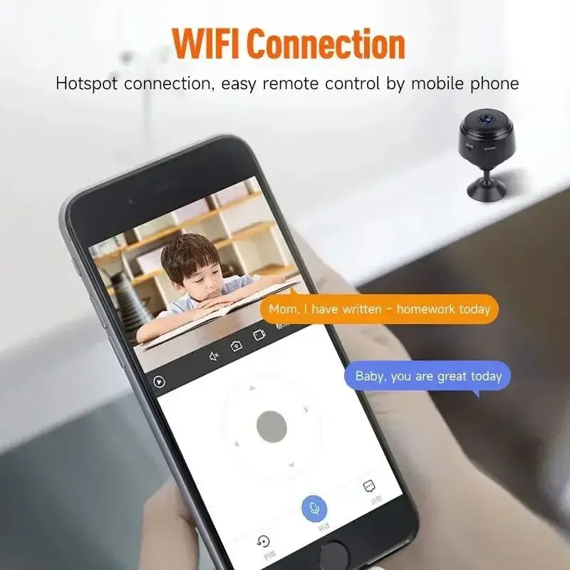Wireless Security A9 HD Wifi Smart Monitor Surveillance Cameras with Sensor for Home Safety and Web Video Access