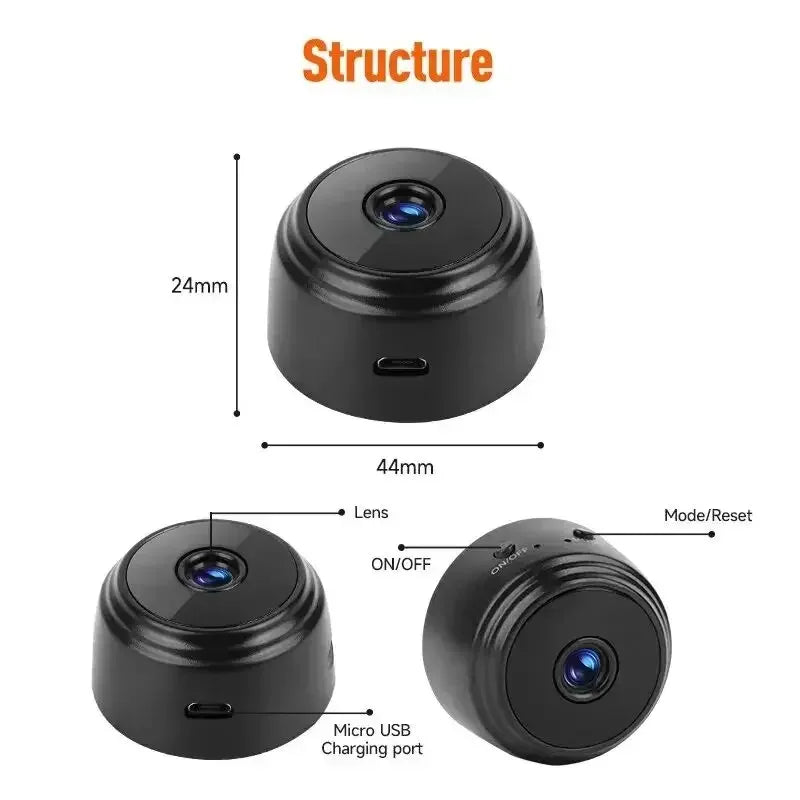 Wireless Security A9 HD Wifi Smart Monitor Surveillance Cameras with Sensor for Home Safety and Web Video Access