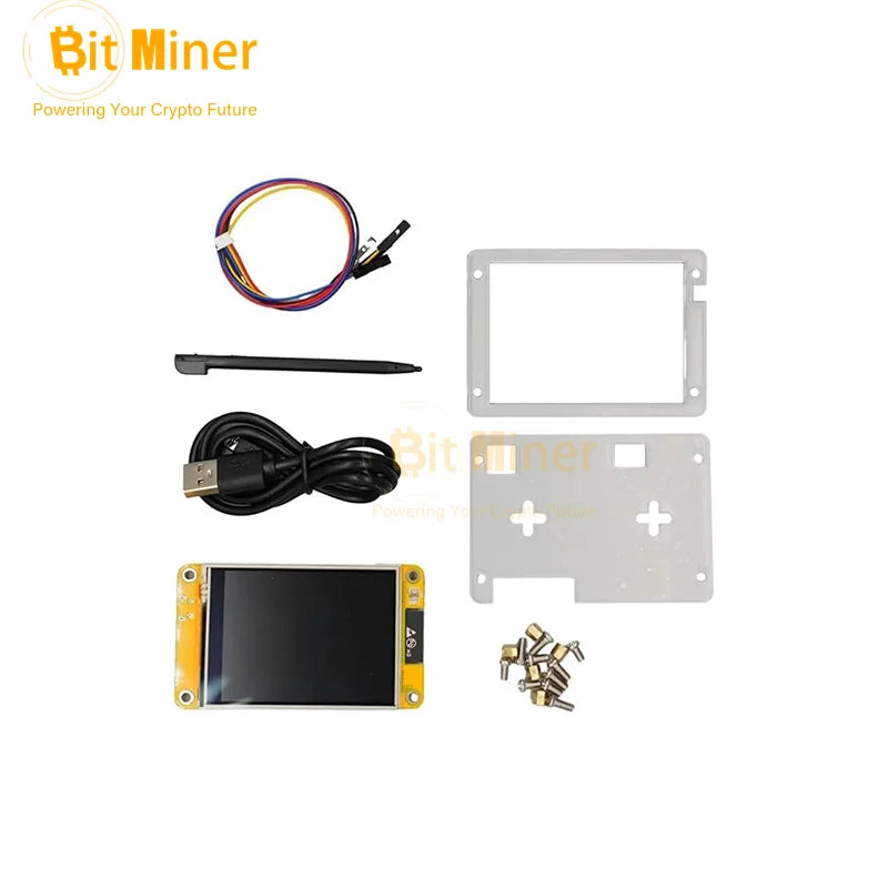 NerdMiner V2 350kh/s 2.8 Inch Mini Bitcoin Miner nm miner nmminers lottery miners BTC solo miner crypto lottery mining machine
