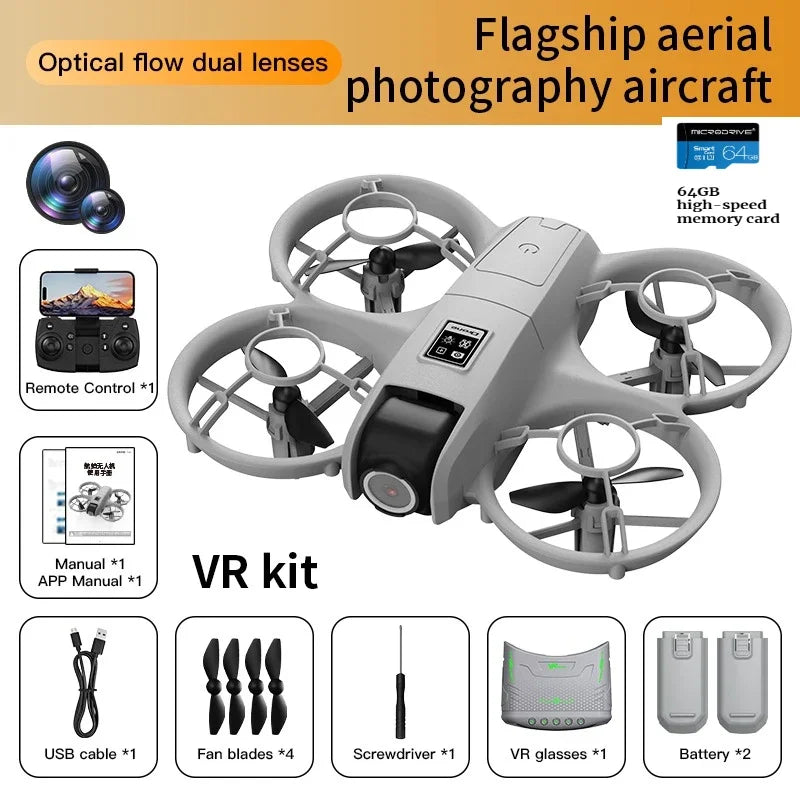 Drone Aerial Photography Aircraft with VR Support Includes VR Goggles Dual Cameras Three-Speed Switching Headless Mode X228